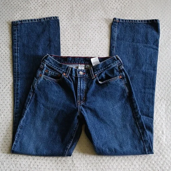 Vintage 90's Lucky Brand wideleg Jeans Size 4 dark wash - Picture 8 of 15